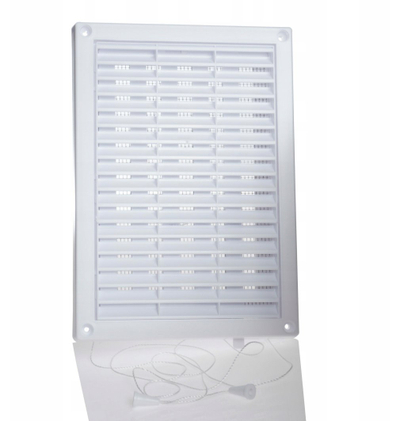 Grilë ventilimi Awenta T57, 140x210mm, PVC, e bardhë