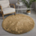 Tapet Strado Round Shaggy, rrumbullak 120x120 cm, ngjyrë kafe
