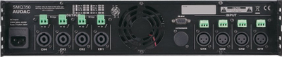 Amplifikator Audac SMQ350, 4 kanale 4x350W, DSP WaveDynamics