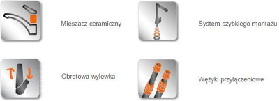 Rubinet kuzhine Invena Esla BZ-94-001, me një lever, krom