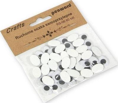 Sy lëvizës vetëngjitës Penword RS-06, 10x15mm, 60 copë, të bardhë