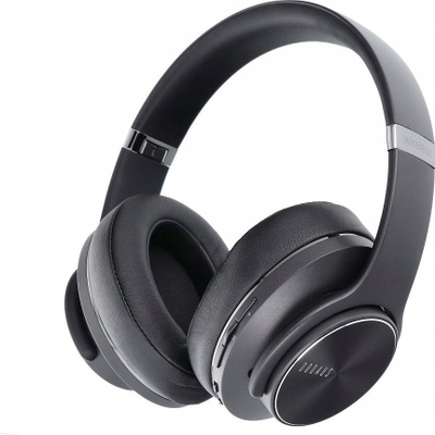 Kufje Doqaus Vogue 5, wireless, Bluetooth 5.0, 2 në 1, të zeza