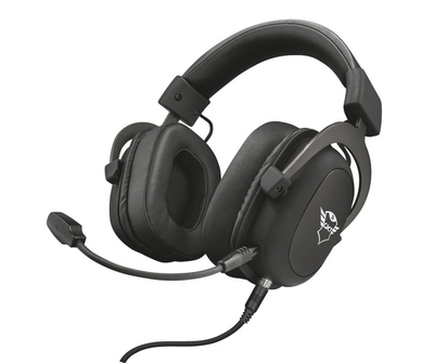 Kufje GXT 414 Zamak Premium, 3.5mm, 1m+1m, të zeza