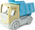 Lodër kamion Wader Eco Replay Tech Dump Truck, 23cm, plastikë e ricikluar, gri