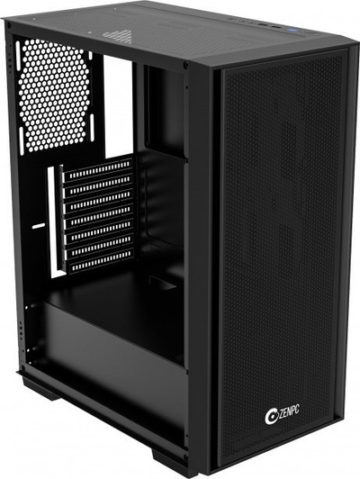 Kuti kompjutri ZenPC Z1 Mesh Glass, ATX, 4 ventilatorë ARGB, e zezë
