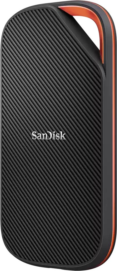 SSD portabël SanDisk Extreme Pro, 4TB, USB Type-C USB4, i zi portokalli
