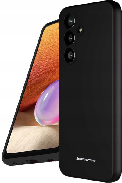 Kapak silikoni Mercury për Samsung Galaxy A15 5G, me mikrofibër, i zi