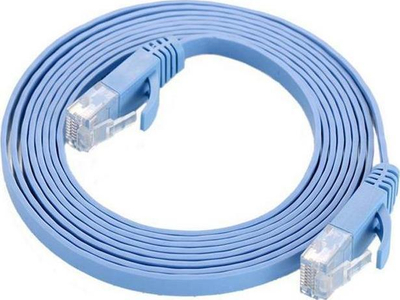 Kabllo console MicroConnect Rollover, RJ45 me RJ45, 5m, blu