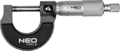 Mikrometër i jashtëm Neo Vernier Analog, 0 25 mm, 0.01 mm, argjendtë