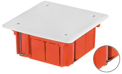 Kuti e brendshme Elektro-Plast INSTALL-BOX, 95 x 95 x 50mm, për mure gipsi, portokalli