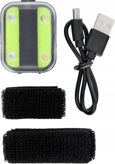 Drita LED për vrapim LLFG20019, rikarikueshme 250 mAh, me USB, të bardha dhe të kuqe