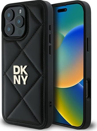 Mbulesë telefoni DKNY DKHCP16LPQDSLK, për iPhone 16 Pro 6.3", hardcase, e zezë