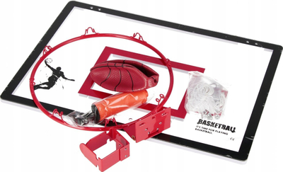 Set basketbolli Mega Creative 545097, me tabelë dhe top, për kalamaj, shumëngjyrësh