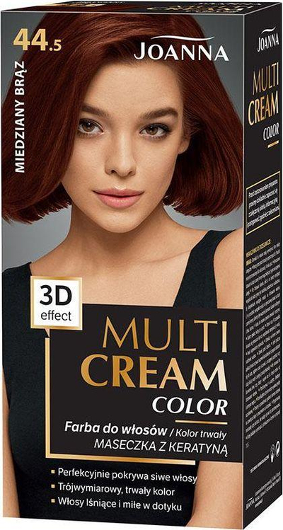 Ngjyrë për flokë Joanna Multi Cream, Nr. 44.5 Copper Brown.