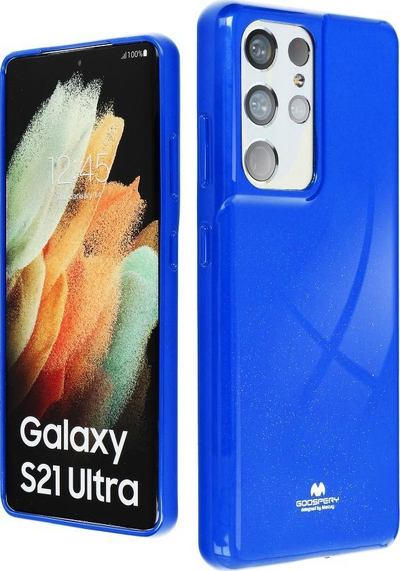 Futrollë telefoni Goospery Jelly për Samsung Galaxy S22 Plus, TPU, blu me shkëlqim