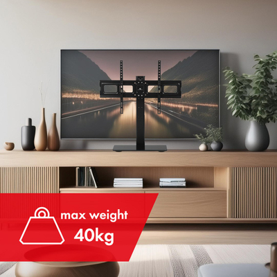 Mbajtëse TV Maclean MC-386, për 32"-75", deri 40 kg, e zezë