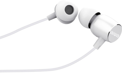 Kufje me kabllo Aiwa ESTM-20WT, 3.5mm, me mikrofon, ngjyrë e bardhë