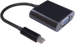Adapter USB MicroConnect USB C në VGA, USB 3.1, i zi