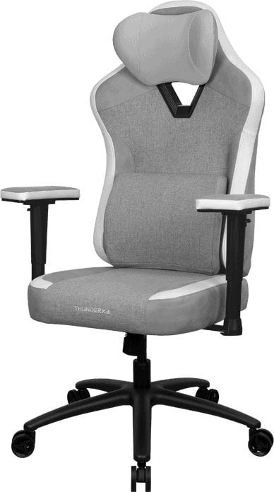 Karrige gaming ThunderX3 EAZE LOFT, ergonomike, me mbështetje për mes të shpinës, gri