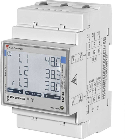 Matës energjie inteligjent Carlo Gavazzi EM340, 3 faza, 65A, me certifikim MID