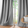 Perde me unaza Grommet, 140x260 cm, blackout, gri