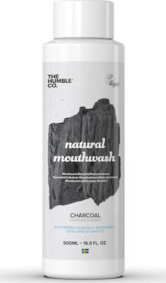 Ujë pastrues për gojë The Humble Co. Charcoal, 500ml