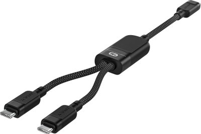 Kabllo karikimi Acefast C5-11 USB-C 2in1, 100W, 1.2m, e zezë