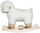 Lodër lëkundëse Bloomingville MINI Rocking Lamb, 65×48×34 cm, për kalamaj 2+, e bardhë