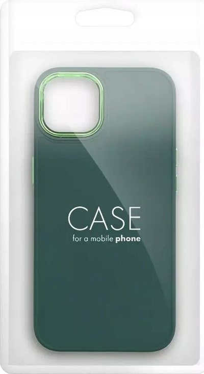 Mbulesë FRAME për iPhone 15 Pro Max, TPU i butë, kornizë e forcuar, jeshile mat