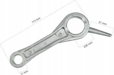 Krah lidhës për kompresor ajri Geko G80301, 226mm, aliazh metali, argjendtë