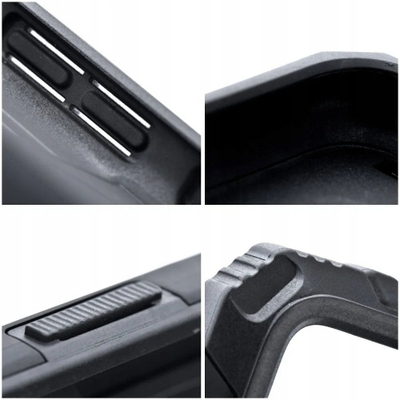 Futrollë telefoni OEM NITRO për iPhone 17 Pro Max, unazë magnetike, i zi
