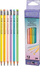 Set lapsash trekëndorë Cresco Triangular 2B me gomë, 12 copë, pastel