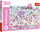 Puzzle Trefl Hello Kitty Explore the World, 300 парчиња XXL, шарен