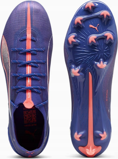 Këpucë futbolli Puma Ultra 5 Ultimate FG M 107683 01, tapone FG, për burra, vjollcë