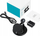 Karikues wireless 3 në 1 Choetech T587-F, magnetik MagSafe, me adapter QC PD, i zi