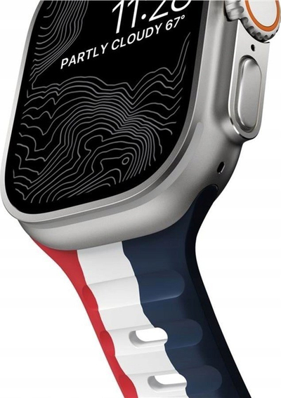 Rrip ore i mençme Nomad Sport Band Summer Games, 46/49mm, gome FKM, trengjyrësh