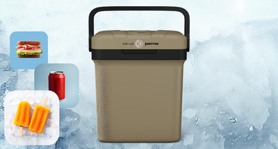 Frigorifer turistik Peme Essential 27, 23L, termoelektrik, Sand Storm