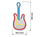 Декоративна масичка ламба Actis Neon LED ACS-NEON GUITAR, 25 lm, шаренолика