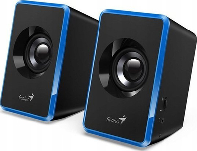 Altoparlantë kompaktë Genius SP U125, 2.0, USB, blu e zezë