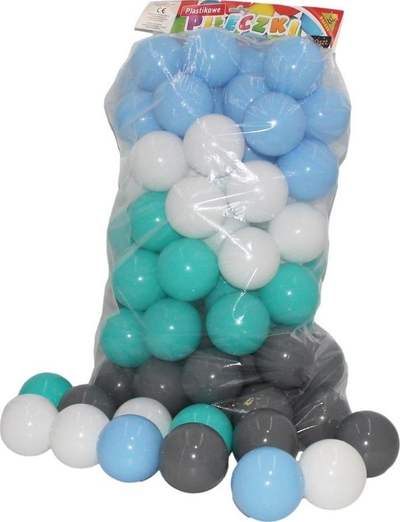 Topa pishine Baczek Pool Balls Pastel Shades, 70mm, 80 copë, ngjyrë turkeze