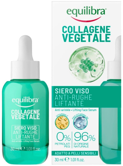 Серум за лице Equilibra Vegetable Collagen, анти брчки, растителен колаген