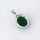 Qafore Xuping 7050, 35x18 mm, e argjendtë/gjelbër
