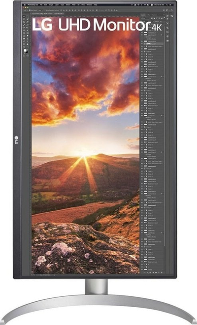 Monitor LG 27UP85NP-W, 27", 4K UHD, i argjendtë/ bardhë