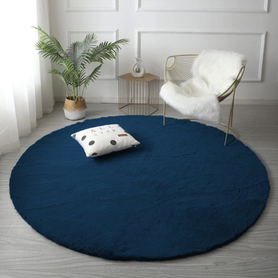 Tapet dekorativ Round Rabbit 110, i rrumbullakët, 110 cm, blu e errët