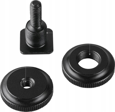 Adapter cold shoe SmallRig 1631, set 2 copë, fije 3/8" në 1/4", i zi