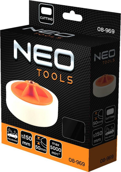 Disk lustruese Neo, 150 x 50 mm, sfungjer gërryes, M14