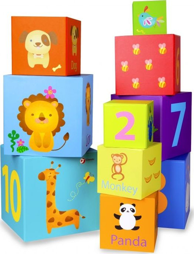 Classic World Forest Stacking Cubes Дрвена Играчка