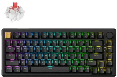 Tastierë mekanike wireless Keychron J2 QMK, RGB, hot swappable, e zezë