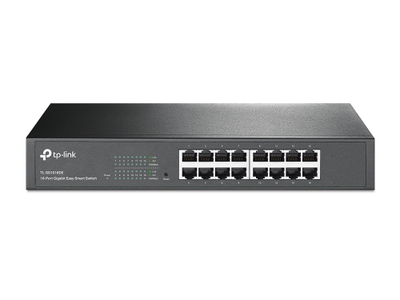 Switch rrjeti TP-Link TL-SG1016DE, 16 porta Gigabit, menaxhues, gri