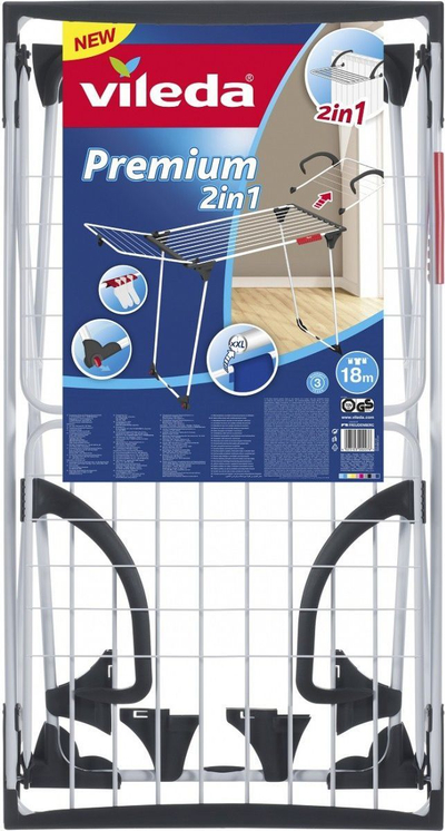 [OUTLET] Tharëse rrobash Vileda Premium 2-në-1, 180cm (157332)
